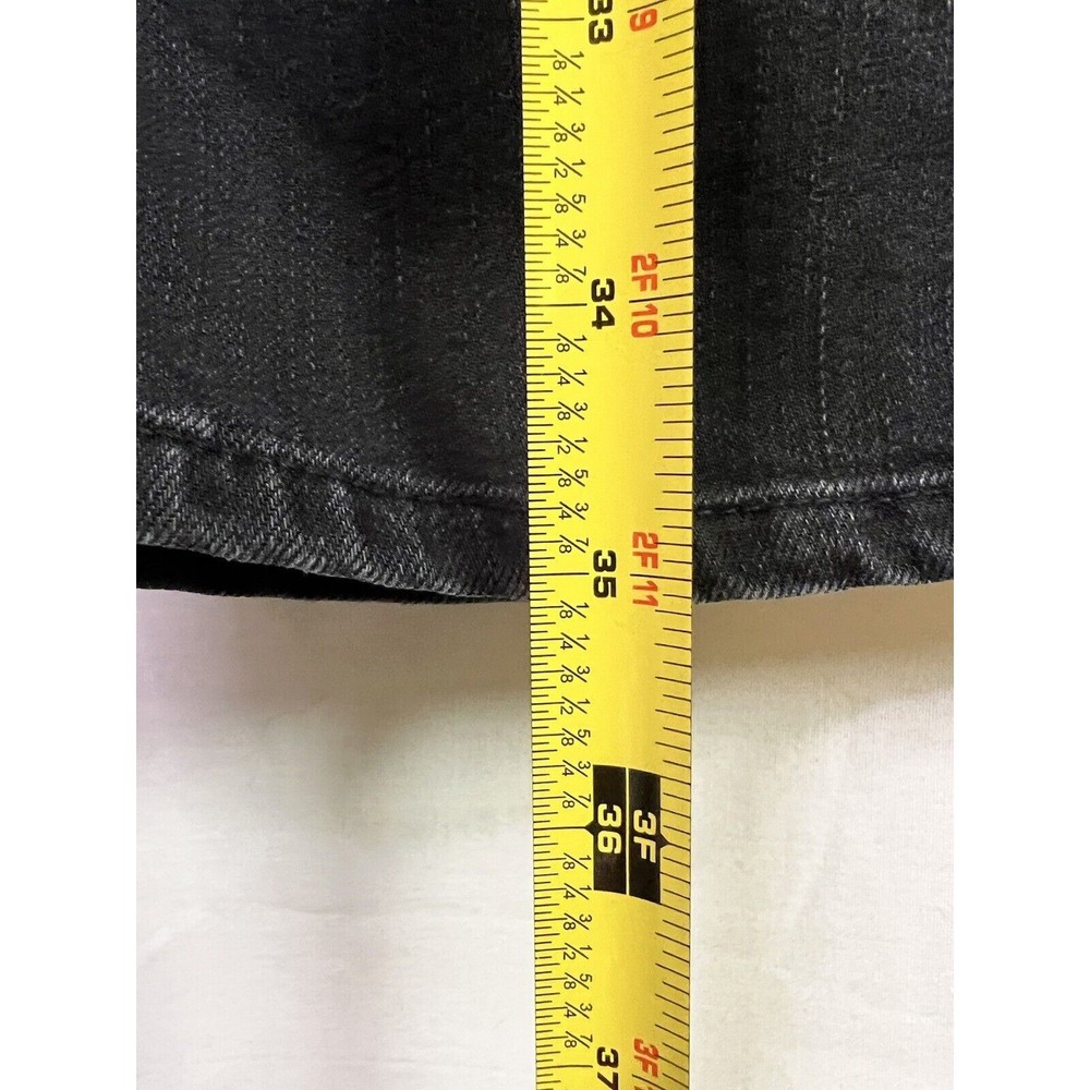 Madewell Women's Black Wide Leg Slim Crop Jeans Size 24 - Picture 7 of 11